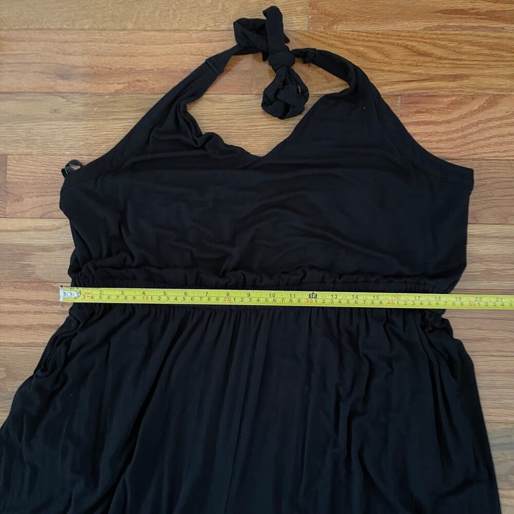 Torrid Womens 3X Halter Jumpsuit Black Super Soft Casual Wide Leg - Picture 10 of 11
